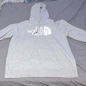 Gray north face hoodie